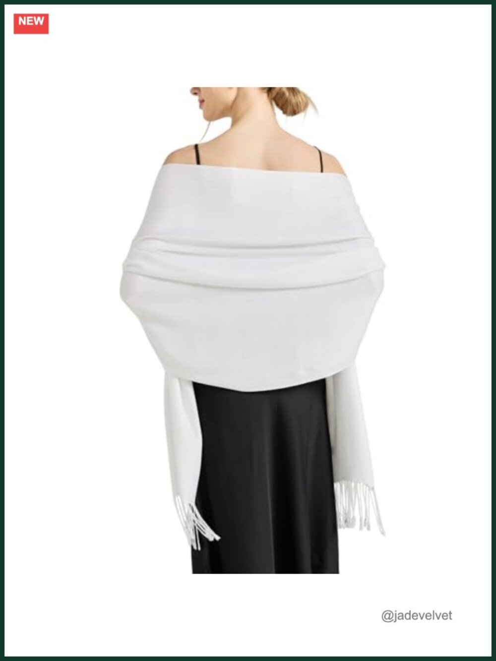 Soft Silky Pashmina Shawl Wrap Scarf for Wedding Evening Dress